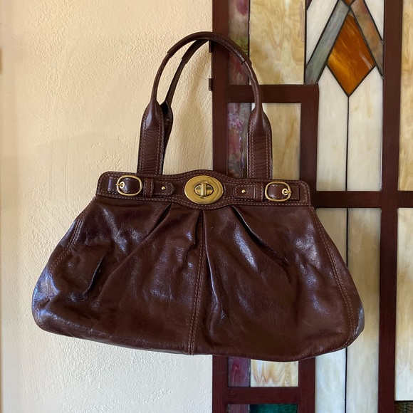 NWOT Coach Brown Leather Handbag - Picture 1 of 16